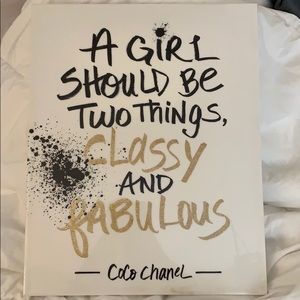 Coco Chanel wall picture